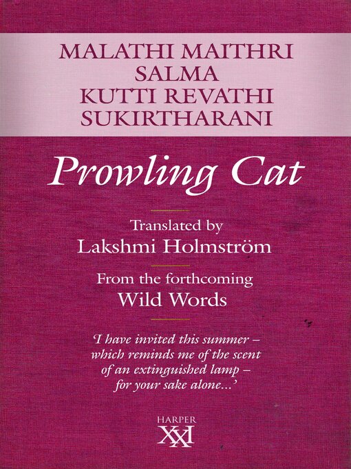 Title details for Prowling Cat by Malathi Maithri - Wait list